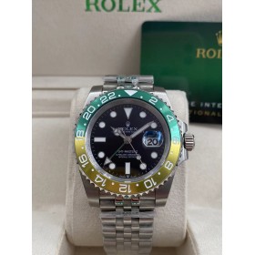 Rolex GMT-Master II Automatic Movement with Yellow/Green  Bezel with black dial